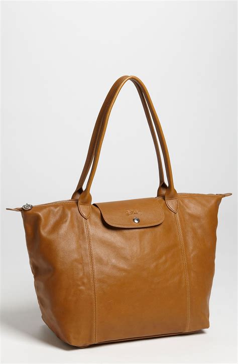 Longchamp le pliage leather tote